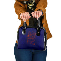 Valhalla Warrior Viking Shoulder Handbag with Axes and Norse Symbols Norse Mythology Tribute - Wonder Print Shop