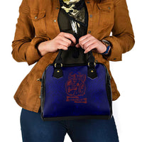 Valhalla Warrior Viking Shoulder Handbag with Axes and Norse Symbols Norse Mythology Tribute - Wonder Print Shop