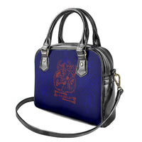 Valhalla Warrior Viking Shoulder Handbag with Axes and Norse Symbols Norse Mythology Tribute - Wonder Print Shop