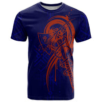 Valhalla Warrior Viking T Shirt with Axes and Norse Symbols Norse Mythology Tribute - Wonder Print Shop