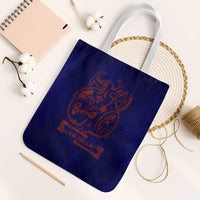 Valhalla Warrior Viking Tote Bag with Axes and Norse Symbols Norse Mythology Tribute - Wonder Print Shop