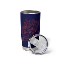 Valhalla Warrior Viking Tumbler Cup with Axes and Norse Symbols Norse Mythology Tribute - Wonder Print Shop