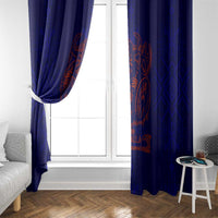 Valhalla Warrior Viking Window Curtain with Axes and Norse Symbols Norse Mythology Tribute - Wonder Print Shop