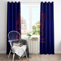 Valhalla Warrior Viking Window Curtain with Axes and Norse Symbols Norse Mythology Tribute - Wonder Print Shop