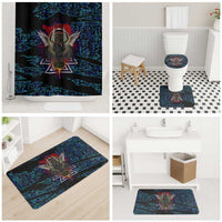 Odin Raven Viking Bathroom Set with Valknut and Runes Norse Mythology and Magic Tribute - Wonder Print Shop