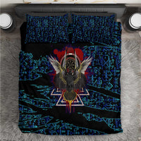 Odin Raven Viking Bedding Set with Valknut and Runes Norse Mythology and Magic Tribute - Wonder Print Shop