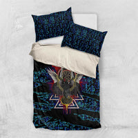 Odin Raven Viking Bedding Set with Valknut and Runes Norse Mythology and Magic Tribute - Wonder Print Shop