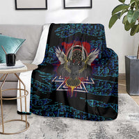 Odin Raven Viking Blanket with Valknut and Runes Norse Mythology and Magic Tribute - Wonder Print Shop