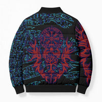 Odin Raven Viking Bomber Puffer Jacket with Valknut and Runes Norse Mythology and Magic Tribute - Wonder Print Shop