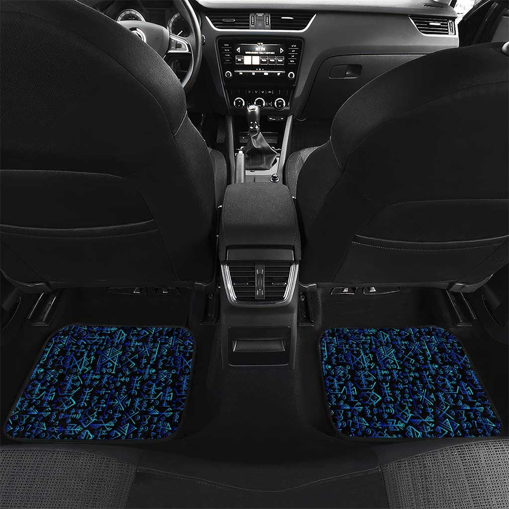 Odin Raven Viking Car Mats with Valknut and Runes Norse Mythology and Magic Tribute - Wonder Print Shop