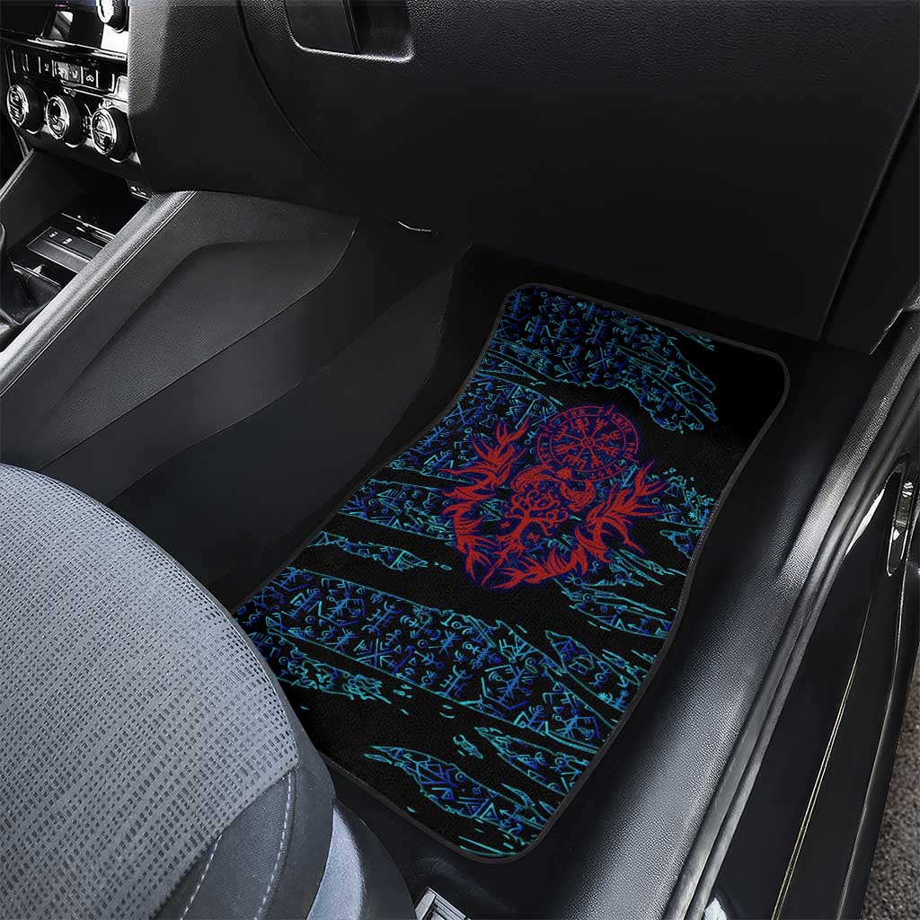 Odin Raven Viking Car Mats with Valknut and Runes Norse Mythology and Magic Tribute - Wonder Print Shop