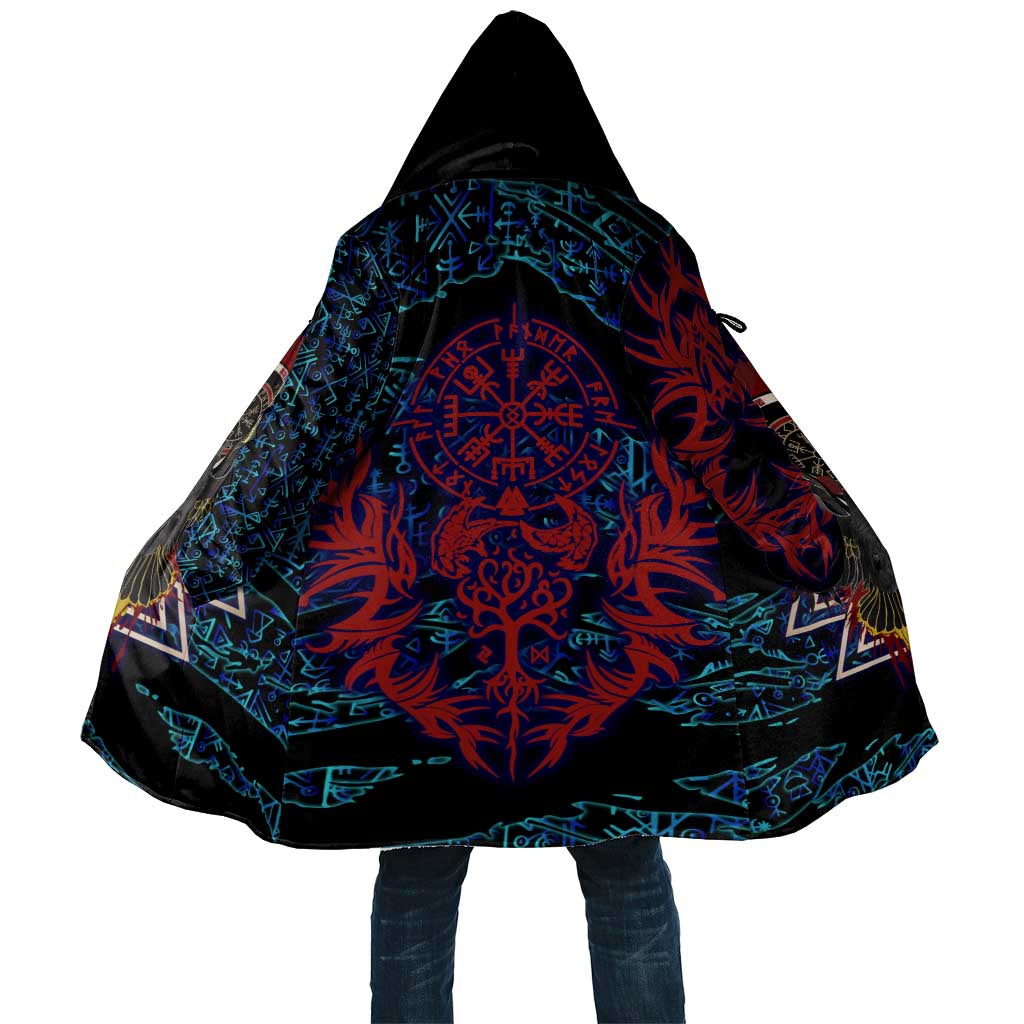 Odin Raven Viking Cloak with Valknut and Runes Norse Mythology and Magic Tribute - Wonder Print Shop