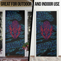 Odin Raven Viking Door Cover with Valknut and Runes Norse Mythology and Magic Tribute - Wonder Print Shop