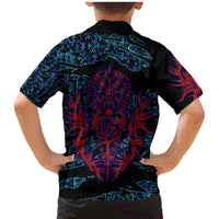 Odin Raven Viking Family Matching Mermaid Dress and Hawaiian Shirt with Valknut and Runes Norse Mythology and Magic Tribute - Wonder Print Shop