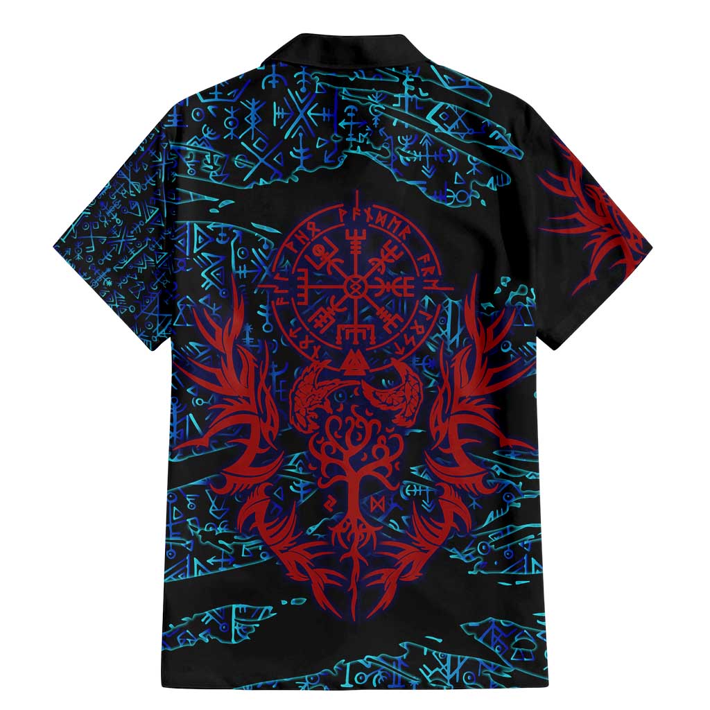 Odin Raven Viking Family Matching Mermaid Dress and Hawaiian Shirt with Valknut and Runes Norse Mythology and Magic Tribute - Wonder Print Shop