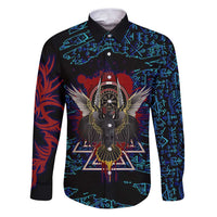 Odin Raven Viking Family Matching Puletasi and Hawaiian Shirt with Valknut and Runes Norse Mythology and Magic Tribute - Wonder Print Shop