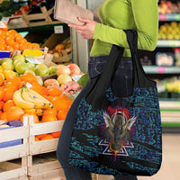Odin Raven Viking Grocery Bag with Valknut and Runes Norse Mythology and Magic Tribute - Wonder Print Shop