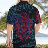 Odin Raven Viking Hawaiian Shirt with Valknut and Runes Norse Mythology and Magic Tribute - Wonder Print Shop
