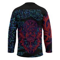 Odin Raven Viking Hockey Jersey with Valknut and Runes Norse Mythology and Magic Tribute - Wonder Print Shop