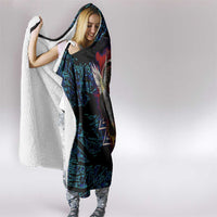 Odin Raven Viking Hooded Blanket with Valknut and Runes Norse Mythology and Magic Tribute - Wonder Print Shop