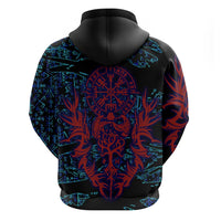Odin Raven Viking Hoodie with Valknut and Runes Norse Mythology and Magic Tribute - Wonder Print Shop