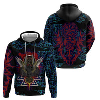 Odin Raven Viking Hoodie with Valknut and Runes Norse Mythology and Magic Tribute - Wonder Print Shop