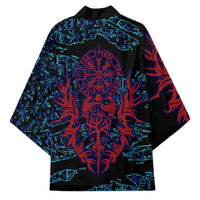 Odin Raven Viking Kimono with Valknut and Runes Norse Mythology and Magic Tribute - Wonder Print Shop