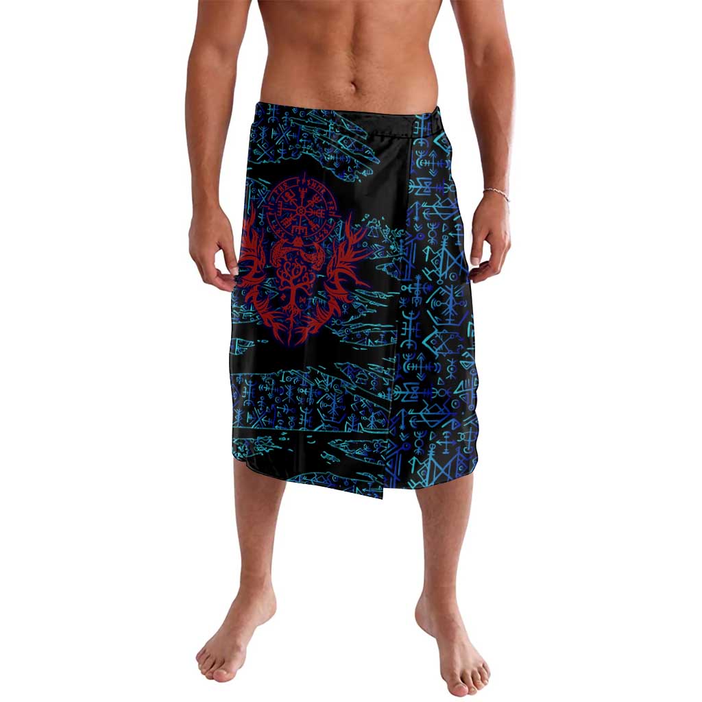 Odin Raven Viking Lavalava with Valknut and Runes Norse Mythology and Magic Tribute - Wonder Print Shop