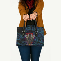 Odin Raven Viking Leather Bag with Valknut and Runes Norse Mythology and Magic Tribute - Wonder Print Shop