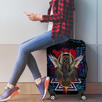 Odin Raven Viking Luggage Cover with Valknut and Runes Norse Mythology and Magic Tribute - Wonder Print Shop