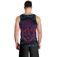 Odin Raven Viking Men Tank Top with Valknut and Runes Norse Mythology and Magic Tribute - Wonder Print Shop