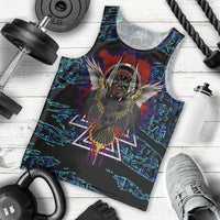 Odin Raven Viking Men Tank Top with Valknut and Runes Norse Mythology and Magic Tribute - Wonder Print Shop