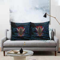 Odin Raven Viking Pillow Cover with Valknut and Runes Norse Mythology and Magic Tribute - Wonder Print Shop