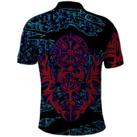 Odin Raven Viking Polo Shirt with Valknut and Runes Norse Mythology and Magic Tribute - Wonder Print Shop