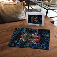 Odin Raven Viking Puzzle with Valknut and Runes Norse Mythology and Magic Tribute - Wonder Print Shop