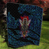 Odin Raven Viking Quilt with Valknut and Runes Norse Mythology and Magic Tribute - Wonder Print Shop