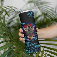 Odin Raven Viking Skinny Tumbler with Valknut and Runes Norse Mythology and Magic Tribute - Wonder Print Shop