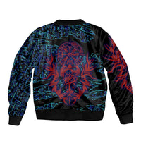 Odin Raven Viking Sleeve Zip Bomber Jacket with Valknut and Runes Norse Mythology and Magic Tribute - Wonder Print Shop