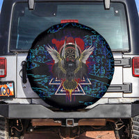 Odin Raven Viking Spare Tire Cover with Valknut and Runes Norse Mythology and Magic Tribute - Wonder Print Shop