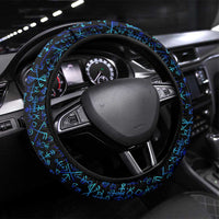 Odin Raven Viking Steering Wheel Cover with Valknut and Runes Norse Mythology and Magic Tribute - Wonder Print Shop