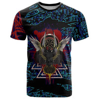 Odin Raven Viking T Shirt with Valknut and Runes Norse Mythology and Magic Tribute - Wonder Print Shop