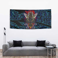 Odin Raven Viking Tapestry with Valknut and Runes Norse Mythology and Magic Tribute - Wonder Print Shop
