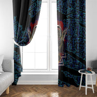 Odin Raven Viking Window Curtain with Valknut and Runes Norse Mythology and Magic Tribute - Wonder Print Shop