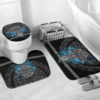 Thor Hammer Viking Bathroom Set with Celtic Knots and Blue Splatter Norse Heritage Tribute - Wonder Print Shop