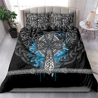 Thor Hammer Viking Bedding Set with Celtic Knots and Blue Splatter Norse Heritage Tribute - Wonder Print Shop