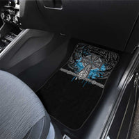 Thor Hammer Viking Car Mats with Celtic Knots and Blue Splatter Norse Heritage Tribute - Wonder Print Shop