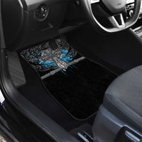 Thor Hammer Viking Car Mats with Celtic Knots and Blue Splatter Norse Heritage Tribute - Wonder Print Shop