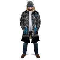Thor Hammer Viking Cloak with Celtic Knots and Blue Splatter Norse Heritage Tribute - Wonder Print Shop