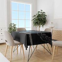 Thor Hammer Viking Tablecloth with Celtic Knots and Blue Splatter Norse Heritage Tribute - Wonder Print Shop
