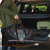 Thor Hammer Viking Travel Bag with Celtic Knots and Blue Splatter Norse Heritage Tribute - Wonder Print Shop